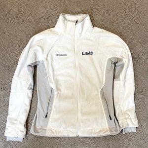WHITE COLUMBIA LSU JACKET!!!